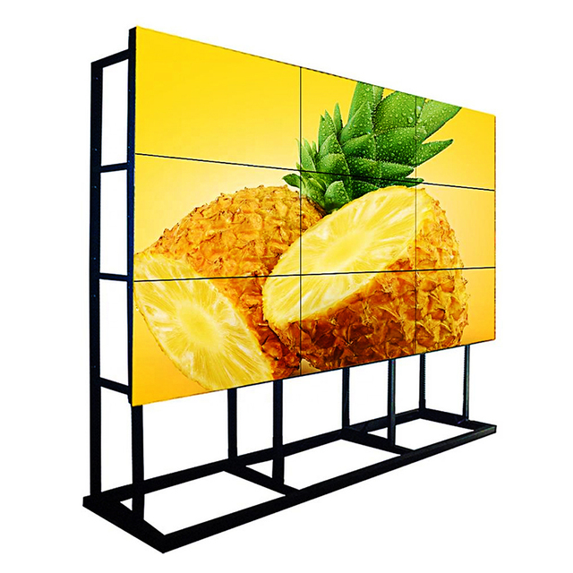 43 49 55 Inch Indoor Floor Stand Advertising Display 1080p 1x2 2x2 2x3 3x3  ultra Narrow Bezel Lcd Video Wall