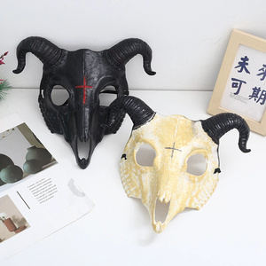 Masque de squelette en os de mouton 3D pour hommes et femmes, accessoires de simulation pour fête de carnaval de cosplay d'Halloween - Product Image 5