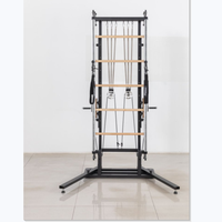 Reformer Pilates Multifonctionnel de Haute Qualité et Durable avec Cadre en Aluminium et Tour Spirale pour Studio de Gymnastique, Pilates, Yoga et Usage Commercial