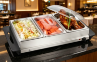 XY Speisenwärmer für Catering-Buffets mit Gel – Ideal für Hotels und Restaurants – Speisenwärmerwagen
