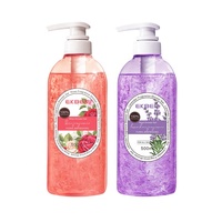 Gel douche à pétales de fleurs naturelles à faible quantité minimale de commande avec logo personnalisé Gel nettoyant pour le corps avec pétales de fleurs parfumé et durable