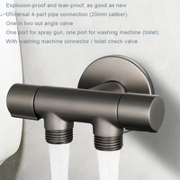 Homedec Ensemble de pulvérisateur de bidet portatif moderne Shattaf en laiton, écologique, installation facile, pour toilettes et salle de bain, fixation murale