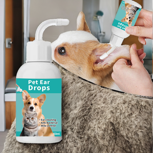 Detergente per Orecchie di Cani e Gatti, Soluzione per Pulizia Auricolare, Gocce Antiacaro, Prodotti per la Cura degli Animali Domestici - Product Image 2