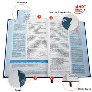Bibbia con Copertina Rigida, Stampa Personalizzata, Bordi Dorati, Multilingue, Cucitura a Filo, Bibbia Islamica - Product Image 2