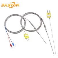 Sonde haute température minérale isolée de type k thermocouple en acier inoxydable avec bouchon