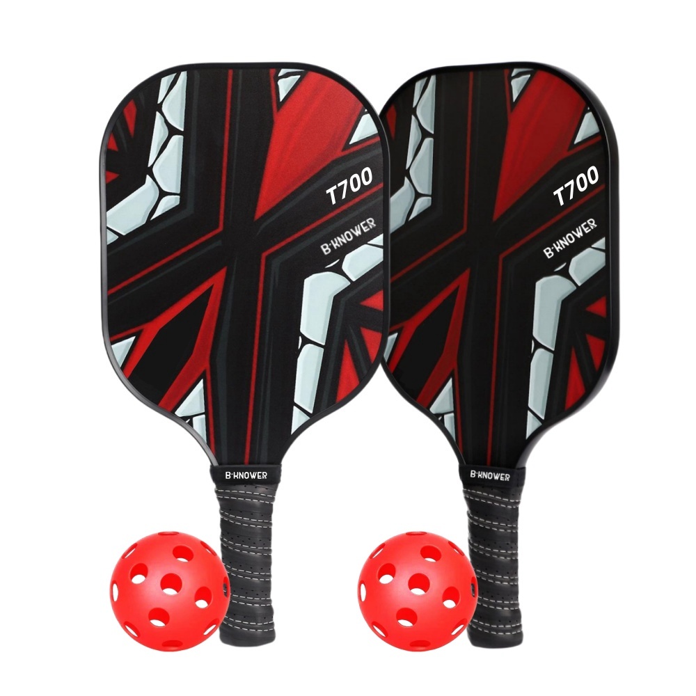 Graphite Glass Fiber Pickball Racket Sandblasted Matte Surface Customized Sports Equipment Pickball Paddle