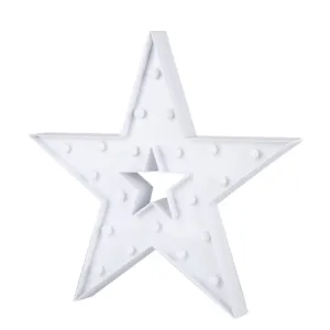 Star Shaped LED Marquee Light for Holiday Decor Baby Room Night Lights with Battery Powered Wall decorative lights