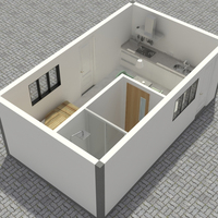 Maison préfabriquée cadre en acier métal maisons de luxe minuscule maison modulaire Mini maison maisons préfabriquées