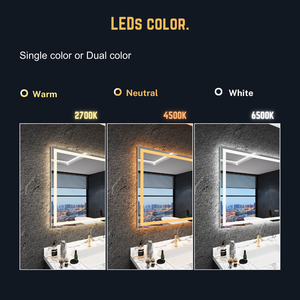 <span class=keywords><strong>Espejo</strong></span> de <span class=keywords><strong>Baño</strong></span> LED de Aluminio con Certificación de Prueba de Caída ISTA-6B, Modelo AL-31 - Product Image 4