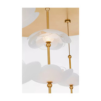 Lustre en verre en forme de fleur, design moderne, en laiton, pour salon, hôtel, maison, villa, décoration