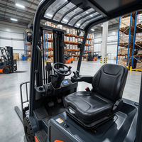 Siège de chariot élévateur en mousse PU monobloc ergonomique, chaise de conducteur de véhicule industriel, absorption des chocs, fournisseur OEM