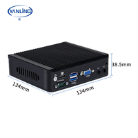 Mini PC de Cuatro Núcleos Sin Ventilador, Microcomputadora Industrial con 4 Puertos LAN Intel 2.5G