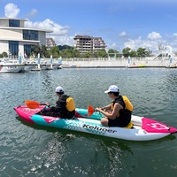 Kayak gonflable Stitch pour 2 personnes, kayak de randonnée en tandem, gonflable avec siège, pagaie de kayak