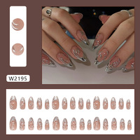 Faux Ongles en Acrylique Personnalisables avec Logo pour Vente en Gros – Marque Privée, Longs, Style Français, Réutilisables pour Manucure