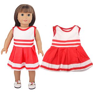 MSYO Red Passionate Cheerleading <strong>Gymnastics</strong> Dress Passionate <strong>Doll</strong> Clothes Fit 18 Inch <strong>Doll</strong> - Product Image 1