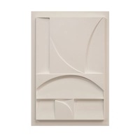 Oeuvre d'art moderne peinture murale abstraite 3d texture art mural sculpture sur bois peinture en relief pour hôtel salon décor à la maison
