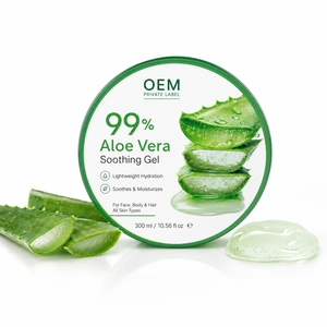 Gel Calmante de <span class=keywords><strong>Aloe</strong></span> <span class=keywords><strong>Vera</strong></span> 99% OEM, Hidratante Ligero para Rostro, Cuerpo y Cabello, Marca Privada - Product Image 3