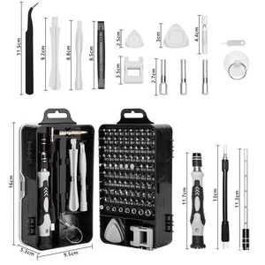 115 trong 1 nhỏ đa chức năng điện thoại di động sửa chữa công cụ thiết lập <span class=keywords><strong>Mini</strong></span> Torx Phillips <span class=keywords><strong>screwdriver</strong></span> Chrome kết thúc nhựa xử lý OEM hộp - Product Image 4