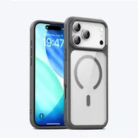Casing Magnetik Anti Benturan Warna Permen Untuk IPhone 17 Pro Max 17 17Air Transparan Mendukung Pengisian Daya Nirkabel Hard Cover