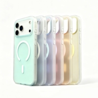 Coque de téléphone magnétique mate couleur claire anti-traces de doigts 2800 Gauss antichoc vierge pour iPhone 17 16 15 Pro Max