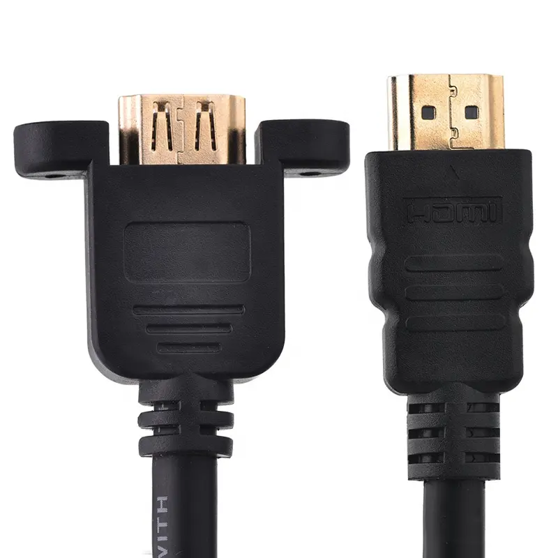 Cable 8k HDMI Cable FEMALE TO MALE FOR PANEL Mount 4K 60HZ 8k BLACK