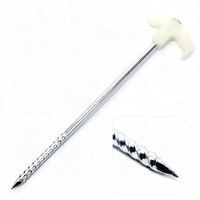 56842 # Glow in the Dark Steel Rock Tent Stake Clou Vis Tente Pegs pour les activités de plein air et le camping