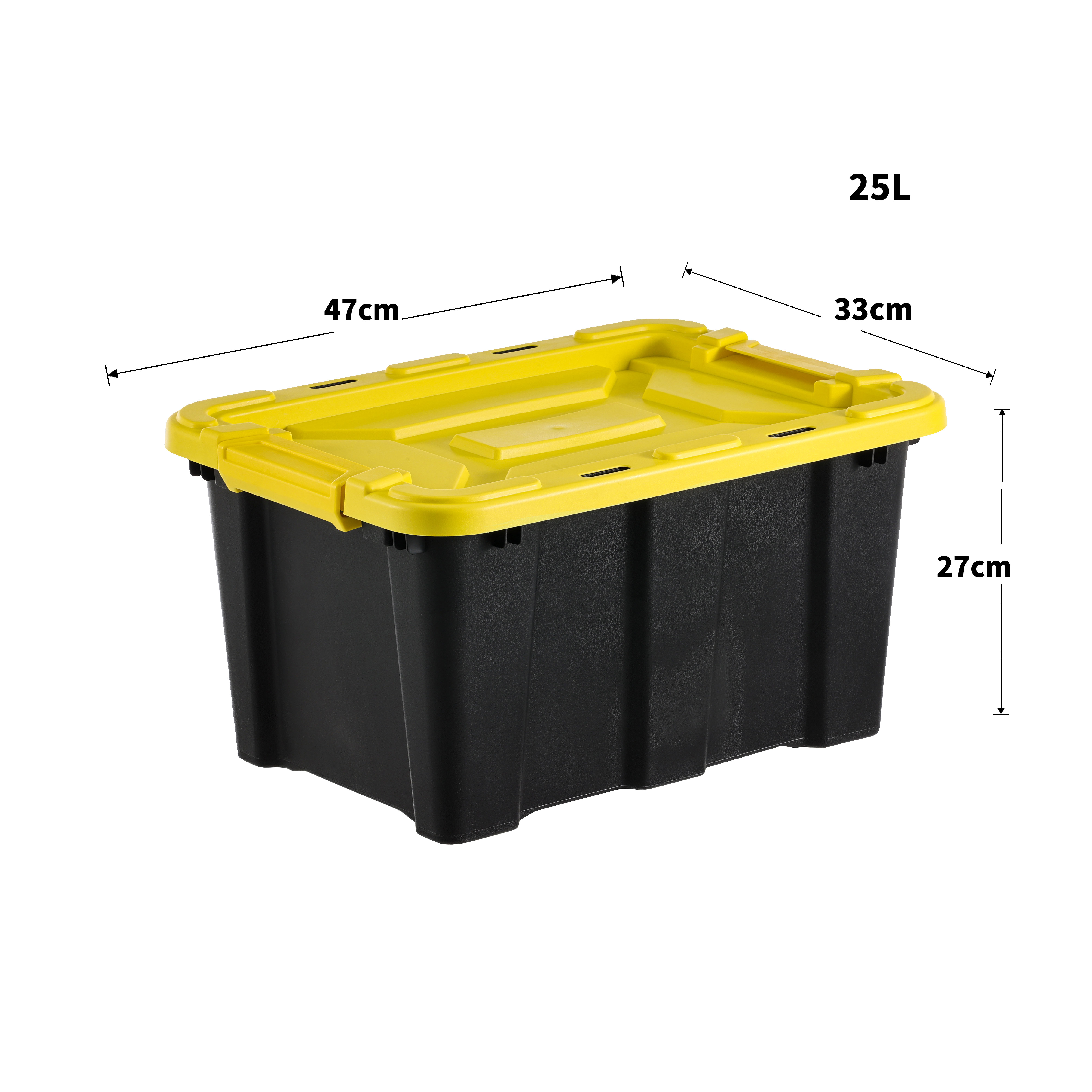 Black box with yellow lid