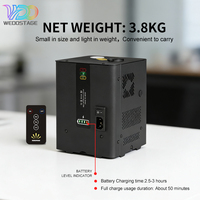 Mini Lámpara de Chispa Fría Recargable de 350W con Control Remoto, Equipo Electrónico para DJ, Luces DMX512, Efecto de Luz Blanca Cálida para Discoteca y Escenario
