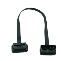OBD 2 Cables Conector 30CM 16Pin Cable OBDII OBD 2 Herramienta de diagnóstico ELM327 Adaptador Plano Delgado Obd2 Cable de extensión