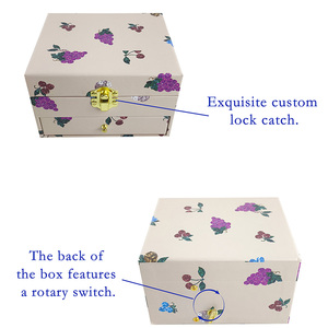 Caja <span class=keywords><strong>de</strong></span> Música Carrusel Bailarina con Ranura para Anillos, Joyero Musical Personalizado al por Mayor, Mecanismo <span class=keywords><strong>de</strong></span> Manivela, <span class=keywords><strong>Canciones</strong></span> Personalizadas - Product Image 4