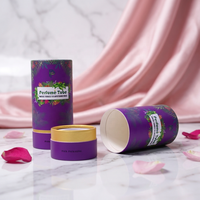 Emballage personnalisé en tube de papier biodégradable, boîte en kraft de luxe pour parfum, cosmétique, lotion, OEM, toutes tailles