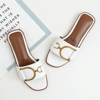 Sandales d'été antidérapantes en cuir à enfiler pour femme, nouvelle collection 2025, sexy, de luxe, à imprimés animaliers, avec nœud et bout carré, pour la plage et l'extérieur