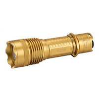 Boîtier de lampe torche en aluminium anodisé dur, usiné CNC, en aluminium 6061, avec traitement de surface moleté