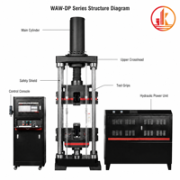 Máquina de Ensayo Universal Electrohidráulica AW-2000DP, Máquina de Ensayo de Tracción de Metales, Equipo de Prueba de Resistencia a la Tracción