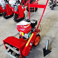 Motoculteur à chenilles double de 9 CV (177F) à moteur essence pour ferme agricole