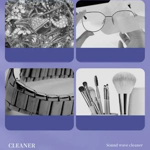 Nettoyeur à ultrasons pour bijoux et lunettes, 15W, acier inoxydable 304, super nettoyage, pour la maison - Product Image 3