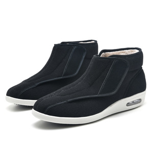 Zapatos de Cuero Genuino Acolchados para el Cuidado de los Pies con Forro Absorbente de Humedad, Suela Antideslizante, Entresuela Flexible y Soporte Estable para Hombre - Product Image 3