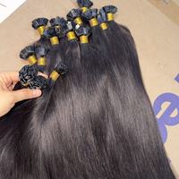 Lot de cheveux bruts cambodgiens 15A, provenant d'un seul donneur, cuticules alignées, ondulation naturelle, cheveux humains bruts vietnamiens, pointe en K, cheveux raides crépus pour crochet