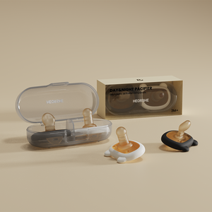 HEORSHE modello animale bambino ciuccio 0-12 mesi senza Bpa Silicone per uso alimentare di qualità ecologica di colore personalizzato - Product Image 1