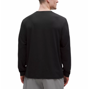T-shirt a maniche lunghe da uomo personalizzabile con stampa logo, girocollo, vestibilità classica, all'ingrosso - Product Image 5