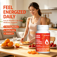 IJzer Vitamine C Softgel Voedingssupplement 0,5g 30 Capsules Per Fles - OEM/ODM