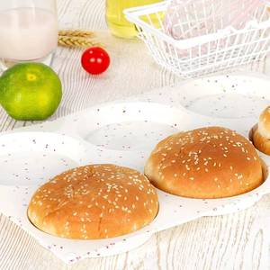 MUYULINS Molde de Silicona Grande Antiadherente de Grado Platino LFGB, Libre de BPA, para Brownies y Muffins, 6 Cavidades, Color Rojo, de Fábrica - Product Image 2