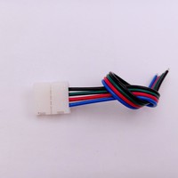 Bande LED RGB SMD5050 série Hippo 8mm/10mm, connecteurs 2, 3 et 4 broches, installation facile, matériau PVC, accessoires d'éclairage