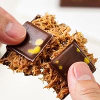 Chocolat au pistache de Dubaï, chocolat au lait de Dubaï, barre de chocolat, prix d'usine, collation halal avec ingrédient à base de noix