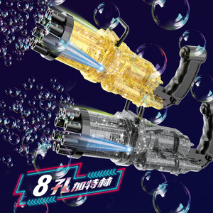 Pistola de Burbujas Automática de 8 Orificios, <span class=keywords><strong>Mega</strong></span> Gatling Gun 2026, Pistola de Burbujas de Jabón de Plástico para Niños, para Exteriores, Verano - Product Image 2