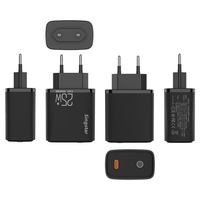 Prix d'usine, chargeur rapide USB-C 25W, prise EU, chargeur mural compact pour iPhone 18, Samsung Galaxy S26, téléphones Android