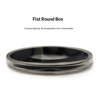 Boîte de rangement pour pièces commémoratives en plastique PS ronde, petite, pour collection et protection de pièces agricoles