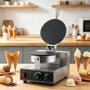Machine à gaufres commerciale antiadhésive pour cornets, crêpes et rouleaux d'œufs, appareil professionnel pour la cuisson domestique et les sandwichs - Product Image 5