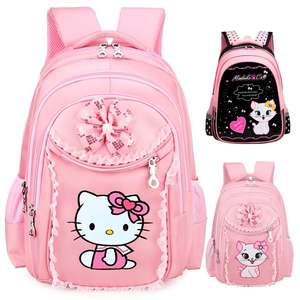 Mochila Escolar <span class=keywords><strong>de</strong></span> Princesa <span class=keywords><strong>para</strong></span> <span class=keywords><strong>Niñas</strong></span>, Reducción <span class=keywords><strong>de</strong></span> Carga 3D, Gran Capacidad, Malla Transpirable, Diseño <span class=keywords><strong>de</strong></span> Lazo Bonito, Tela <span class=keywords><strong>de</strong></span> Alta Densidad <span class=keywords><strong>para</strong></span> Niños - Product Image 1