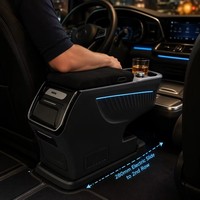 Boîte de rangement coulissante électrique Dynamic Island pour réfrigérateur et porte-gobelets, pour console de compresseur V-Class Vito Hiace Indel B, déplacement de 280 mm